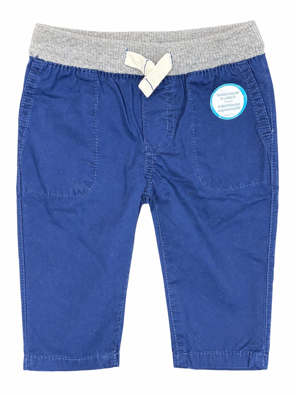 Carter's Navy Blue Pull-On Jogger Pants with Gray Waistband